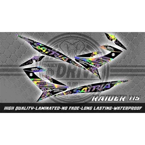 Suzuki Raider J115 Decal Sticker New Design Shopee Philippines