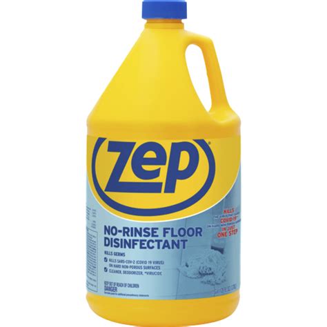 Zep No Rinse Floor Disinfectant Floor Carpet Cleaners Protectors