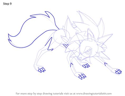 Step By Step How To Draw Lycanroc Dusk Form From Pokemon