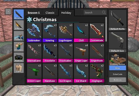 Mm2 Halloween And Christmas Ancient Godly Knife And Gun Murder Mystery 2