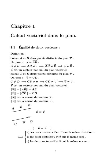 SOLUTION CALCUL VECTORIEL DANS LE PLAN CLASSE DE SECONDE SCIENCES