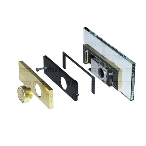 Igt Patch Bottom Door Lock With Key And Thumbturn Gold Brushed Igt