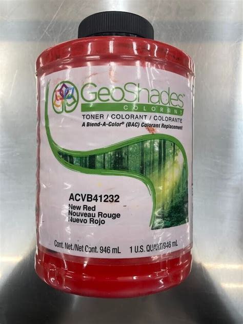 Geoshades Bac Paint Colorant Red Qt Acvb Pack Of Geoshades