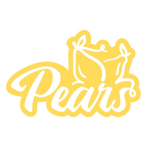 Pears Fruit Cut Out Badge Png And Svg Design For T Shirts