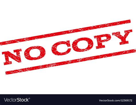 No Copy Watermark Stamp Royalty Free Vector Image