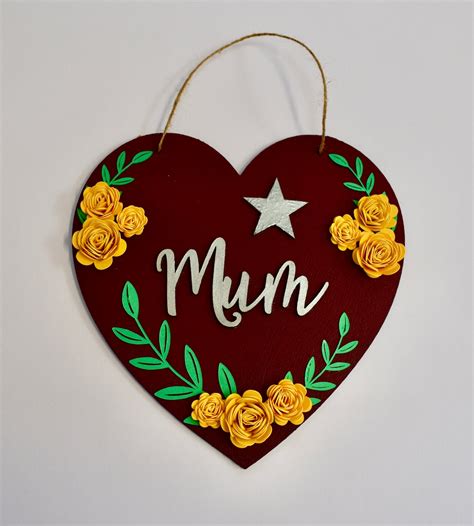 Wooden Heart Plaque Personalised Free Uk Pandp Etsy