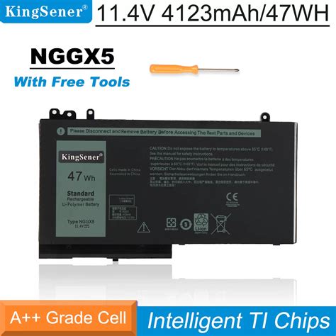 NGGX5 Battery For Dell Latitude 12 14 15 Series Kingsener