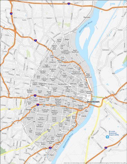 St Louis Neighborhood Map Gis Geography