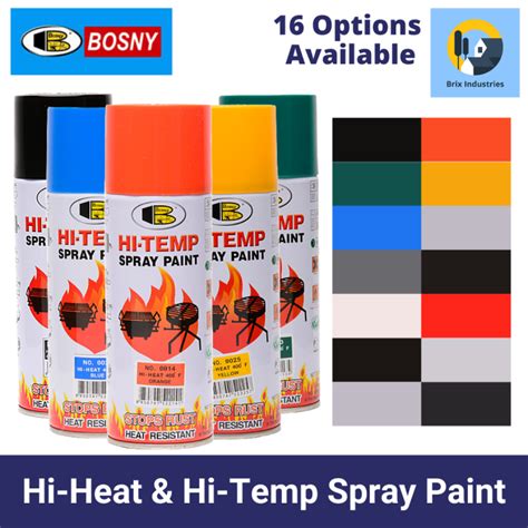 Bosny Hi Heat And Hi Temp Spray Paint F Or F Heat Resistance