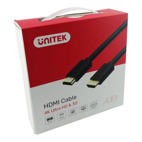 Unitek HDMI Cable 4K Ultra HD 3D Y C140M 5M Male To Male Cable 1PC Sms