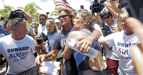 Diana Nyad 64 Completes Historic Swim From Cuba To Florida Without