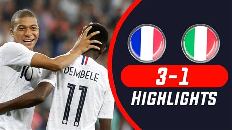 Football France Italie 3 1 le résumé en vidéo