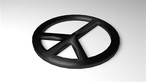 Symbol Peace 3d Model 5 Blend 3ds Dae Fbx Obj Free3d