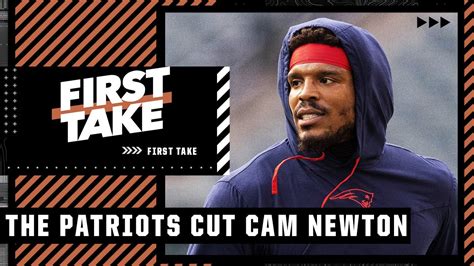 The Patriots Cut Cam Newton Making Mac Jones Qb1 👀 First Take