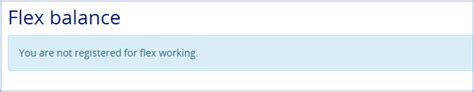 flex balance  time attendance