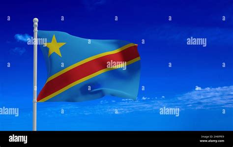 Democratic Republic Of The Congo Aka Congo Kinshasa National Flag