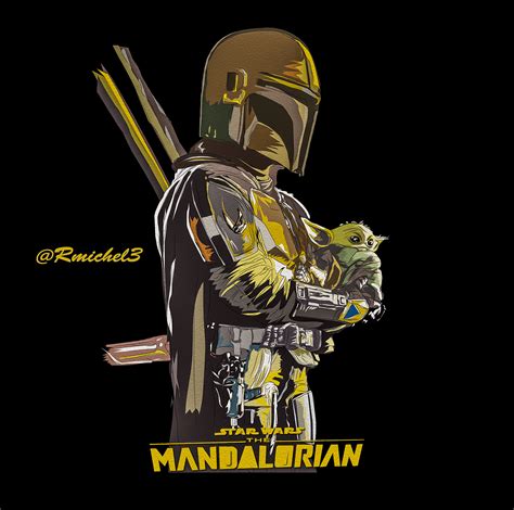 Starwars artwork "The Mandalorian" on Behance