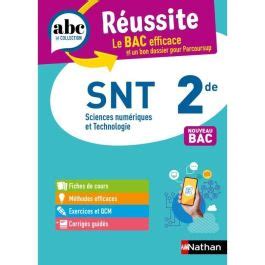 Nathan SNT 2de ABC Reussite Programme De Seconde 2023 2024