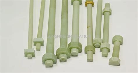 Fiberglass Reinforced Threaded Rod Grp Frp Bolts And Nuts Screw