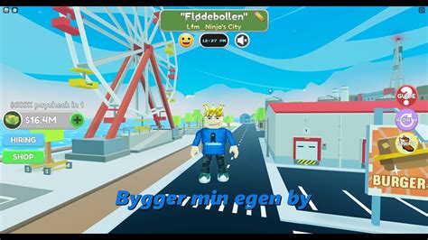 Bygger Min Egen By City Rush Tycoon Dansk Roblox Med