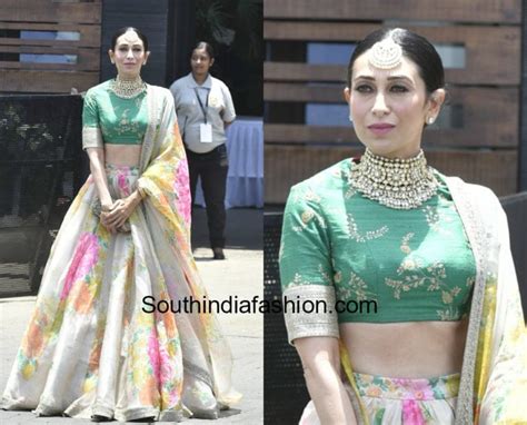 Karisma Kapoor in Sabyasachi Lehenga For Sonam Kapoor's Wedding