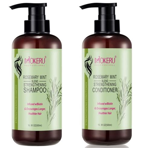 Mokeru Rosemary Shampoo And Conditioner Hair Growth Shampoo And