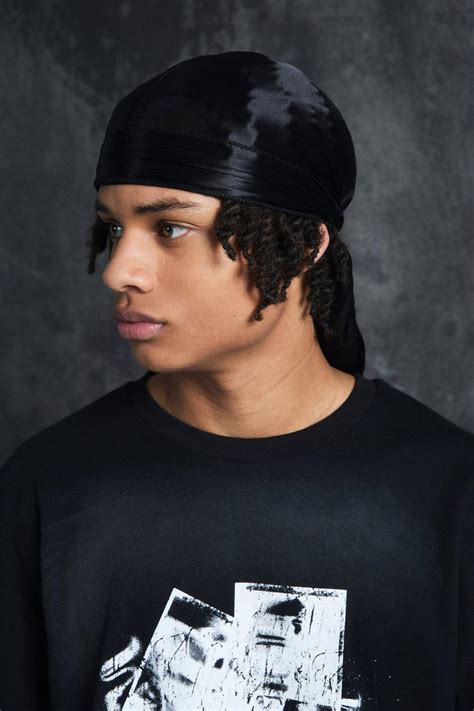 Trippie Redd Satin Durag In Black Boohoo Uk