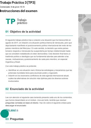 Examen Trabajo Pr Ctico Tp Trabajo Pr Ctico Tp Comenzado