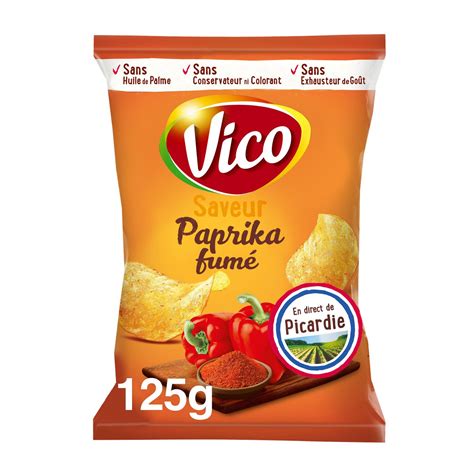 Chips paprika VICO le sachet de 125g à Prix Carrefour