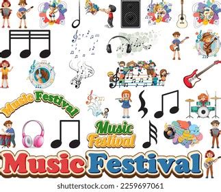 Kids Musical Instruments Music Symbols Set Stock Vector (Royalty Free) 2259697061 | Shutterstock