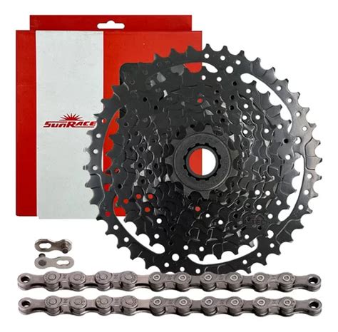 Combo Pacha Cassette Sunrace 9 V 11 42 Cadenilla Kmc Z9 Cuotas Sin