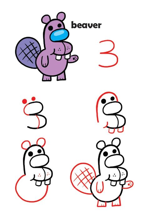 Easy Drawing Of Animals With Numbers – Warehouse of Ideas