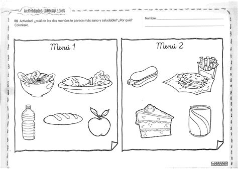 Alimentacion Saludables Para Colorear Imagui