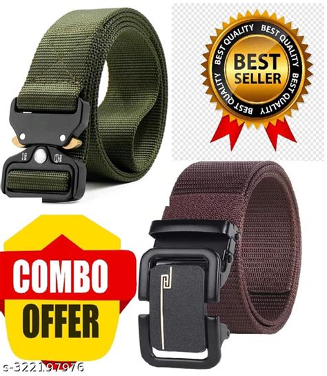 Men Army belt pack of 2 pcs