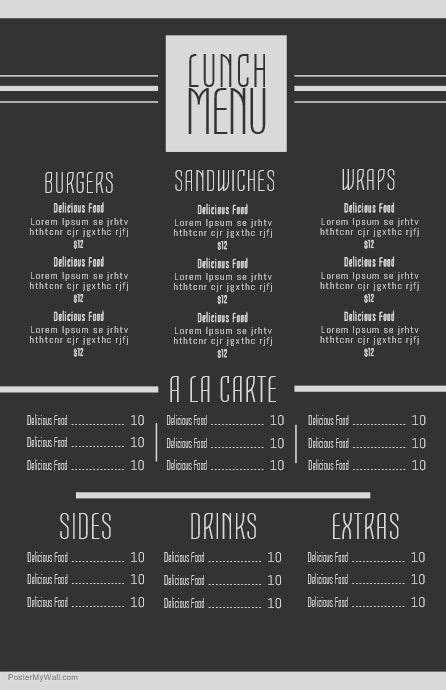 1780 Customizable Design Templates For Chalkboard Menu Postermywall