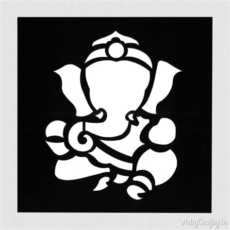 Ganesha Stencil by ArtsyCraftsy, Shop Wide Range of Stencils Online ...