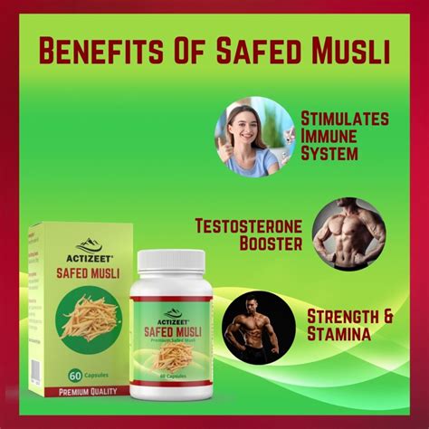 Actizeet Safed Musli Premium Safed Musli Pack Of