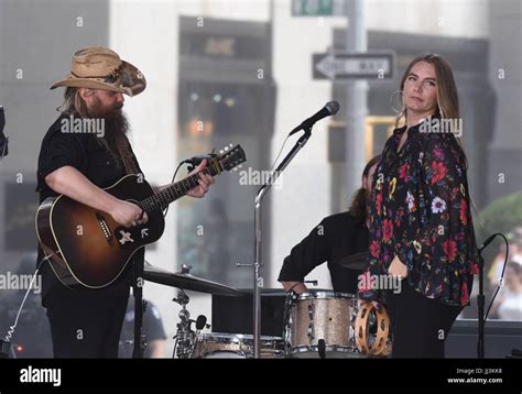 New York, NY, USA. 18th July, 2017. Chris Stapleton, Morgane Stapleton ...