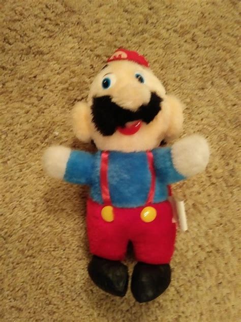 Vintage 1988 Super Mario Brothers 10 Plush Doll Acme Nintendo Bros