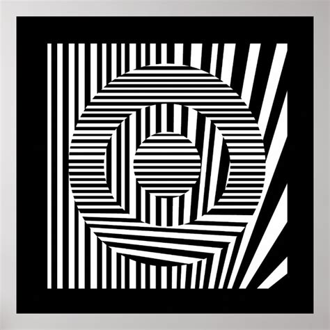 Abstract Op Art Poster Zazzle