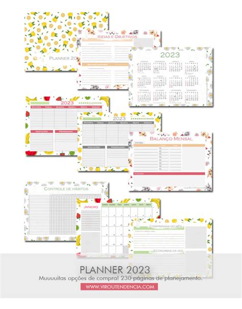 Planner Para Imprimir Muuuitas Op Es De Planners Digitais Para