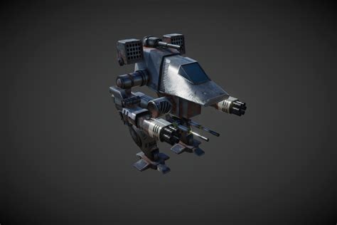 Modular Battle Mech 1 3D Robots Unity Asset Store