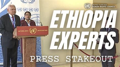 Ethiopia Human Rights Experts Speak Press Stakeout At The Un In