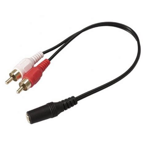 Pccom Essential Cable Adaptador Audio Jack Mm Hembra A X Rca Cm