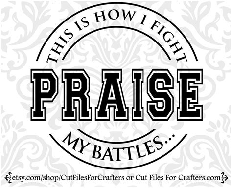 This Is How I Fight My Battles Svg Praise Svg Christian Svg Etsy