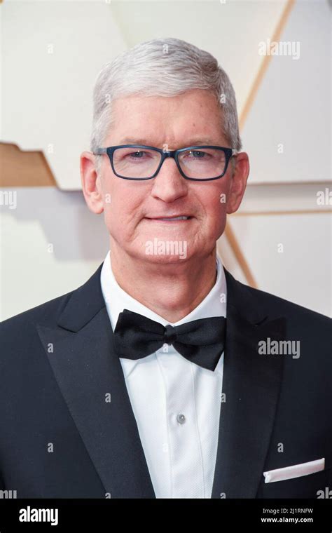 Tim Cook walking on the red carpet at the 94th Academy Awards held at ...