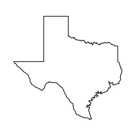 Texas Outline SVG Files, Texas Cut Files, Texas Map, United States of ...