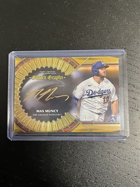 Topps Five Star Max Muncy Golden Graphs Auto Gold Dodgers Gg