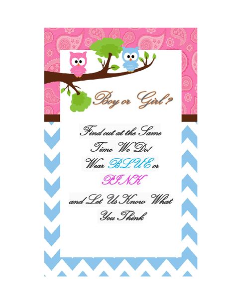 17 Free Gender Reveal Invitation Templates Template Lab