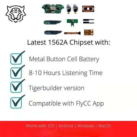 MiLu FLYCC AIRREPS Airoha 1562A Tiger Builder ANC Earbuds -42DB Real ...